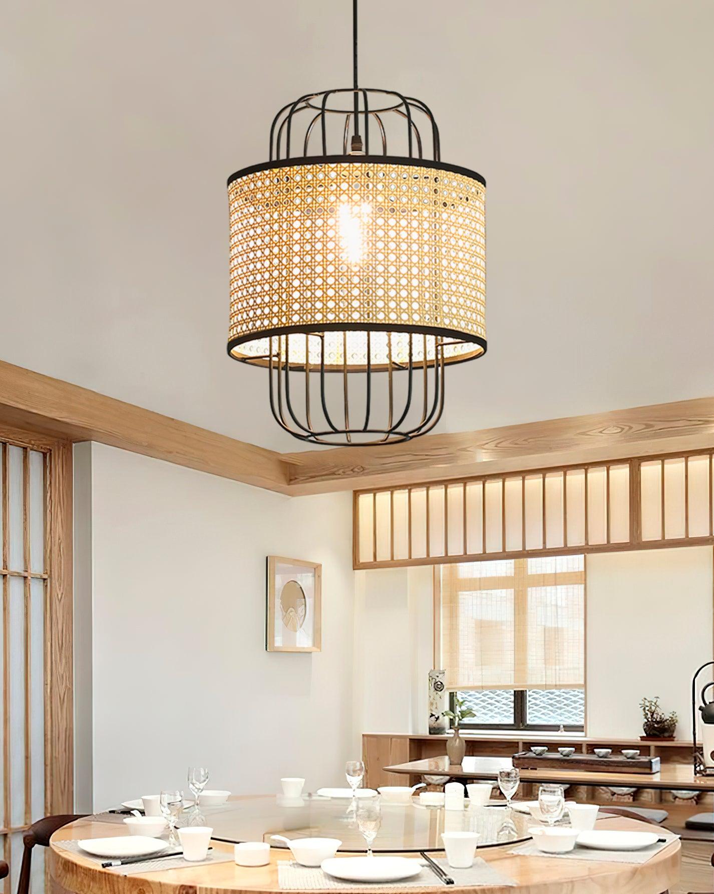 Lven Premium Art Rattan Pendant Lamp-Neutral Decor