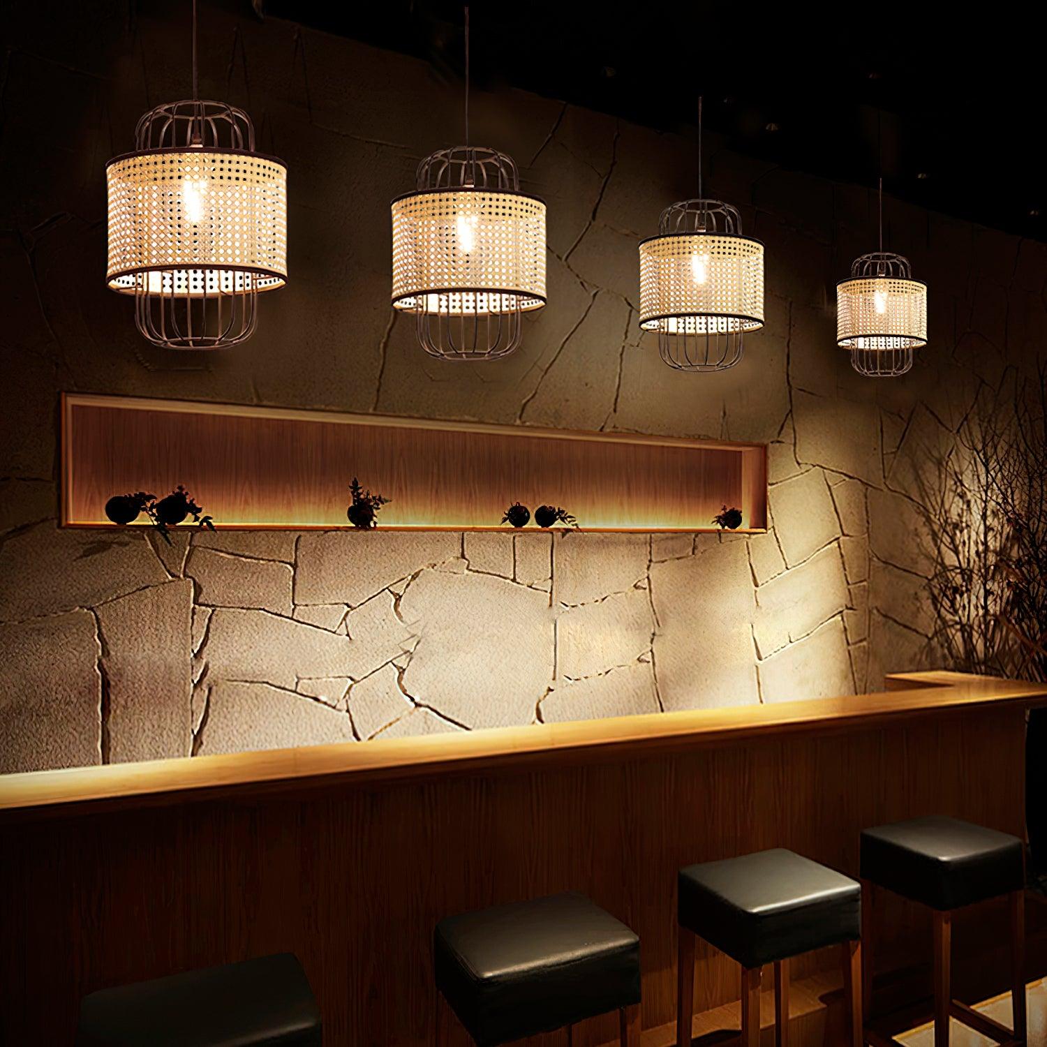 Lven Premium Art Rattan Pendant Lamp-Neutral Decor