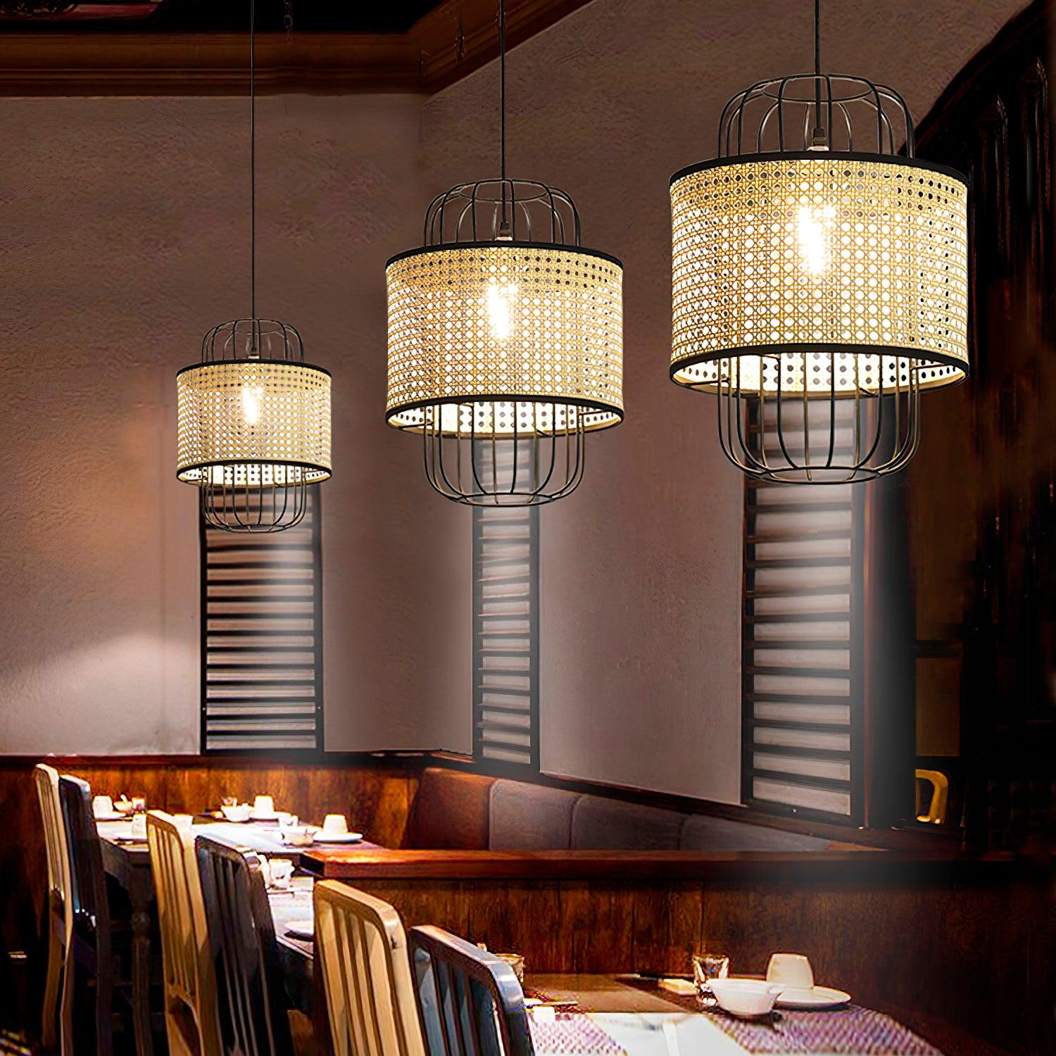 Lven Premium Art Rattan Pendant Lamp-Neutral Decor