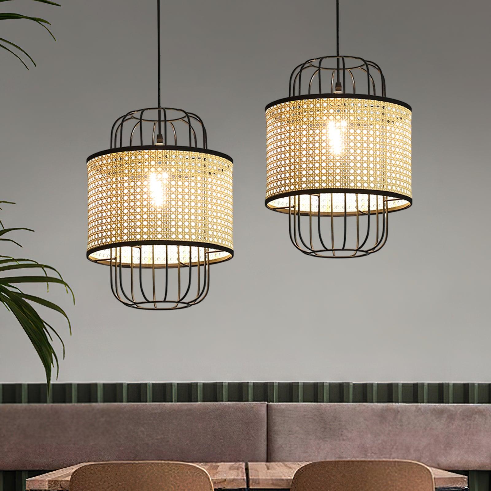 Lven Premium Art Rattan Pendant Lamp-Neutral Decor