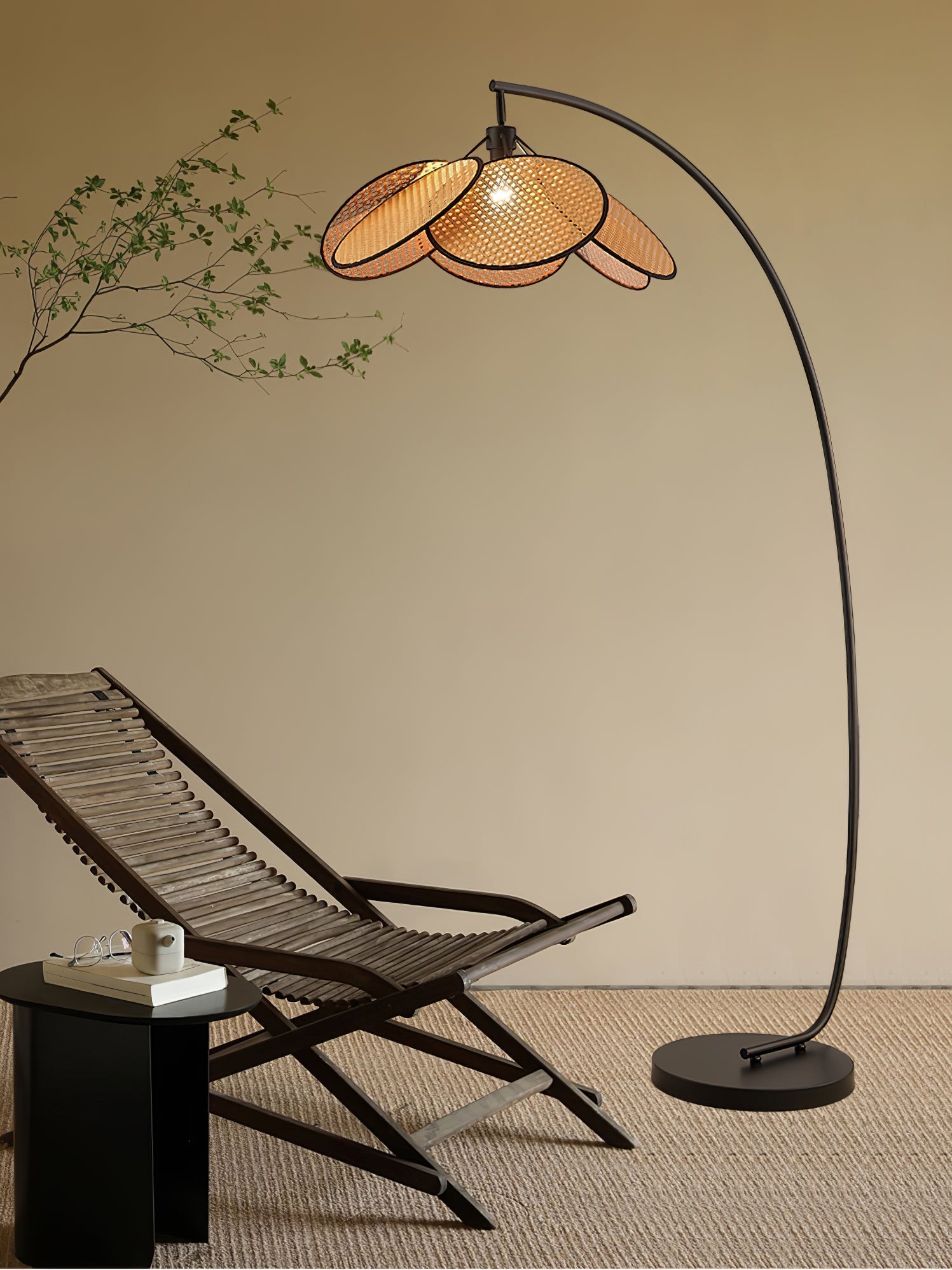 York Contemporary Floor Lamp-Neutral Decor