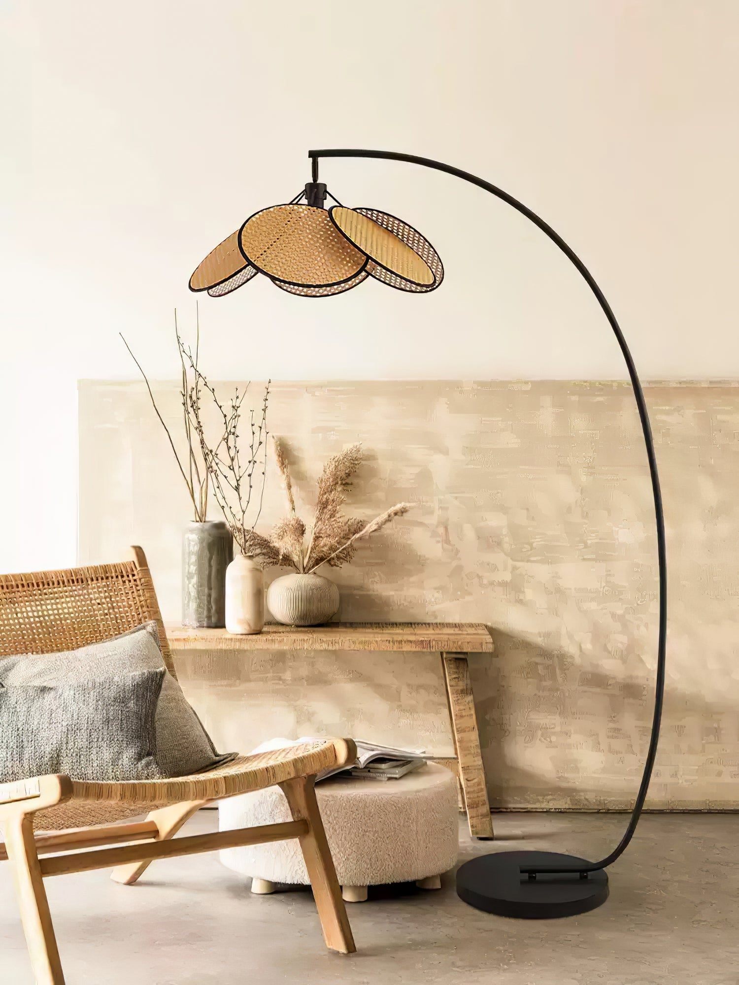 York Contemporary Floor Lamp-Neutral Decor