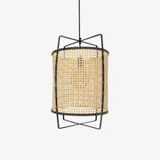 Kevis Pendant Lamp Rattan Cane Frame Industrial-Neutral Decor