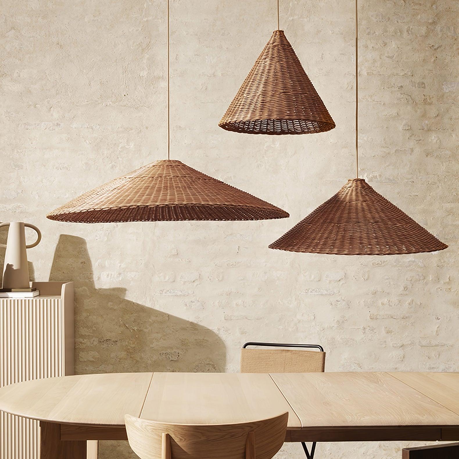 Kocan Rattan Minimalistic Pendant Light-Neutral Decor