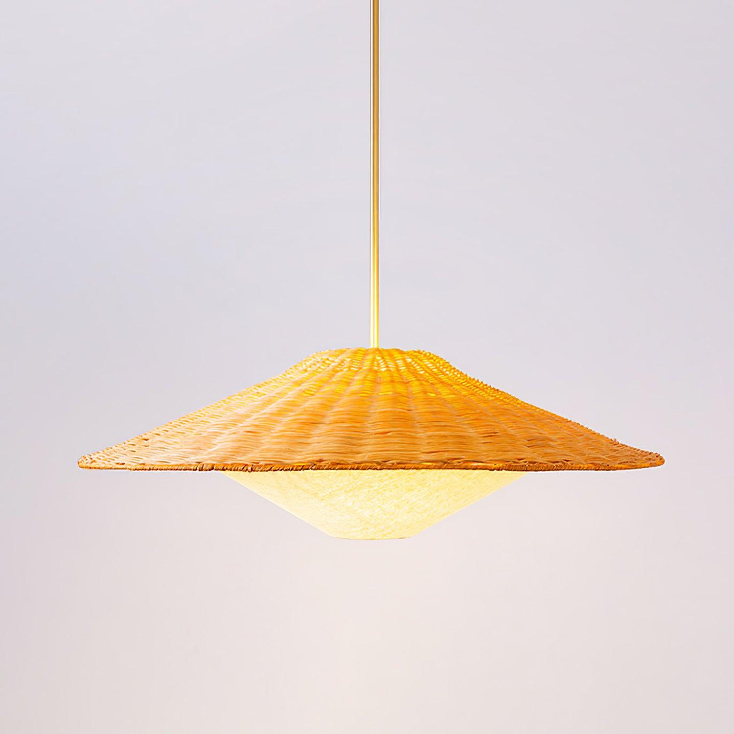 Kocan Rattan Minimalistic Pendant Light-Neutral Decor