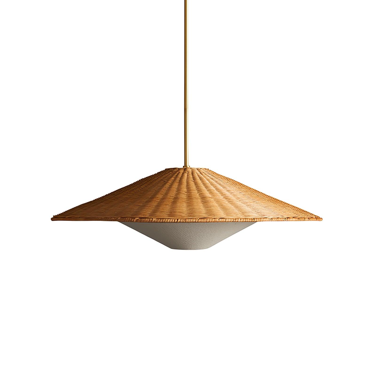 Kocan Rattan Minimalistic Pendant Light-Neutral Decor