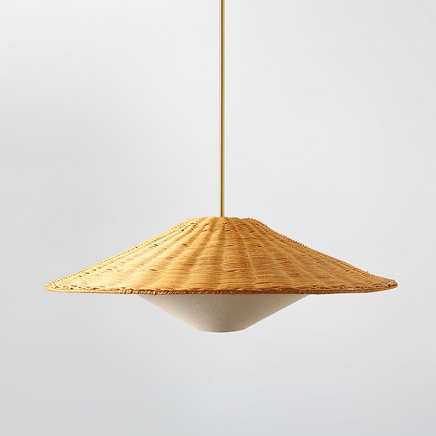 Kocan Rattan Minimalistic Pendant Light-Neutral Decor