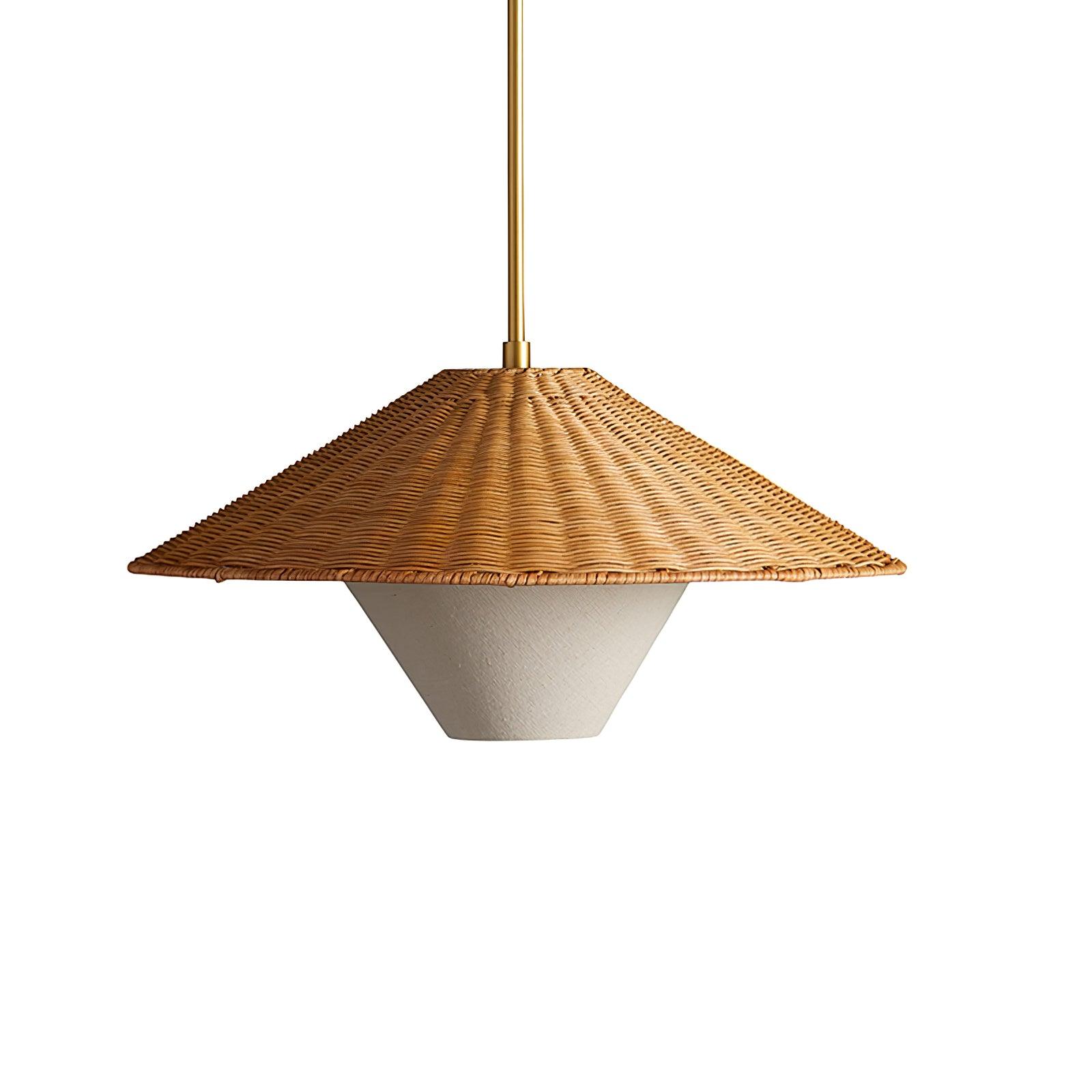 Kocan Rattan Minimalistic Pendant Light-Neutral Decor