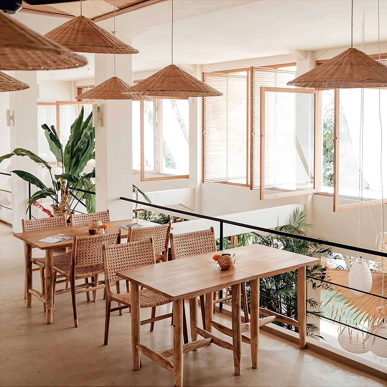 Kocan Rattan Minimalistic Pendant Light-Neutral Decor