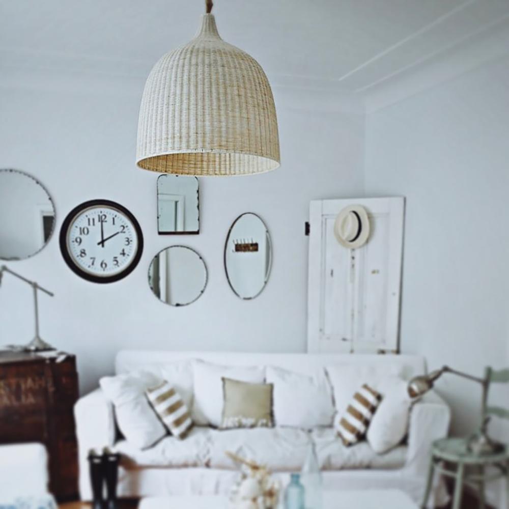 Aveny Rustic Rattan Pandent Light-Neutral Decor