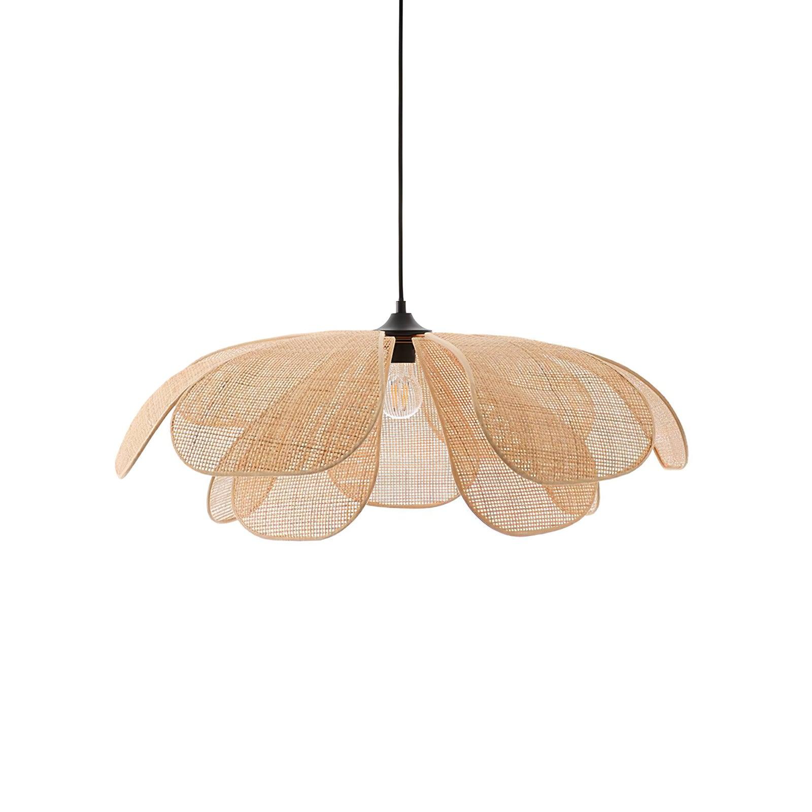 Petaral Rattan Retro Pendant Lamp-Neutral Decor