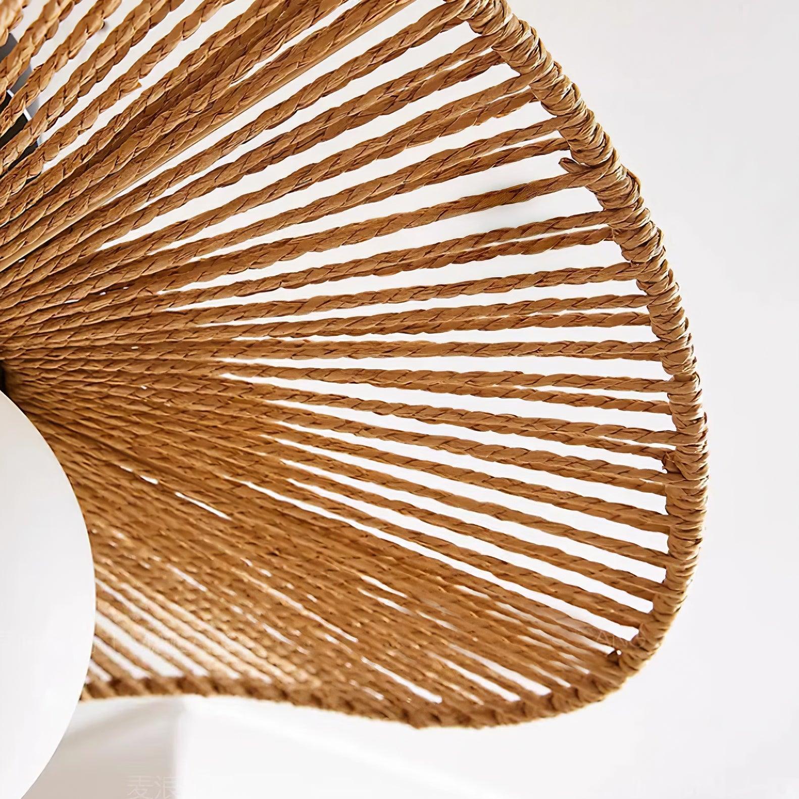Fynora Woven Semi Flush Ceiling Light