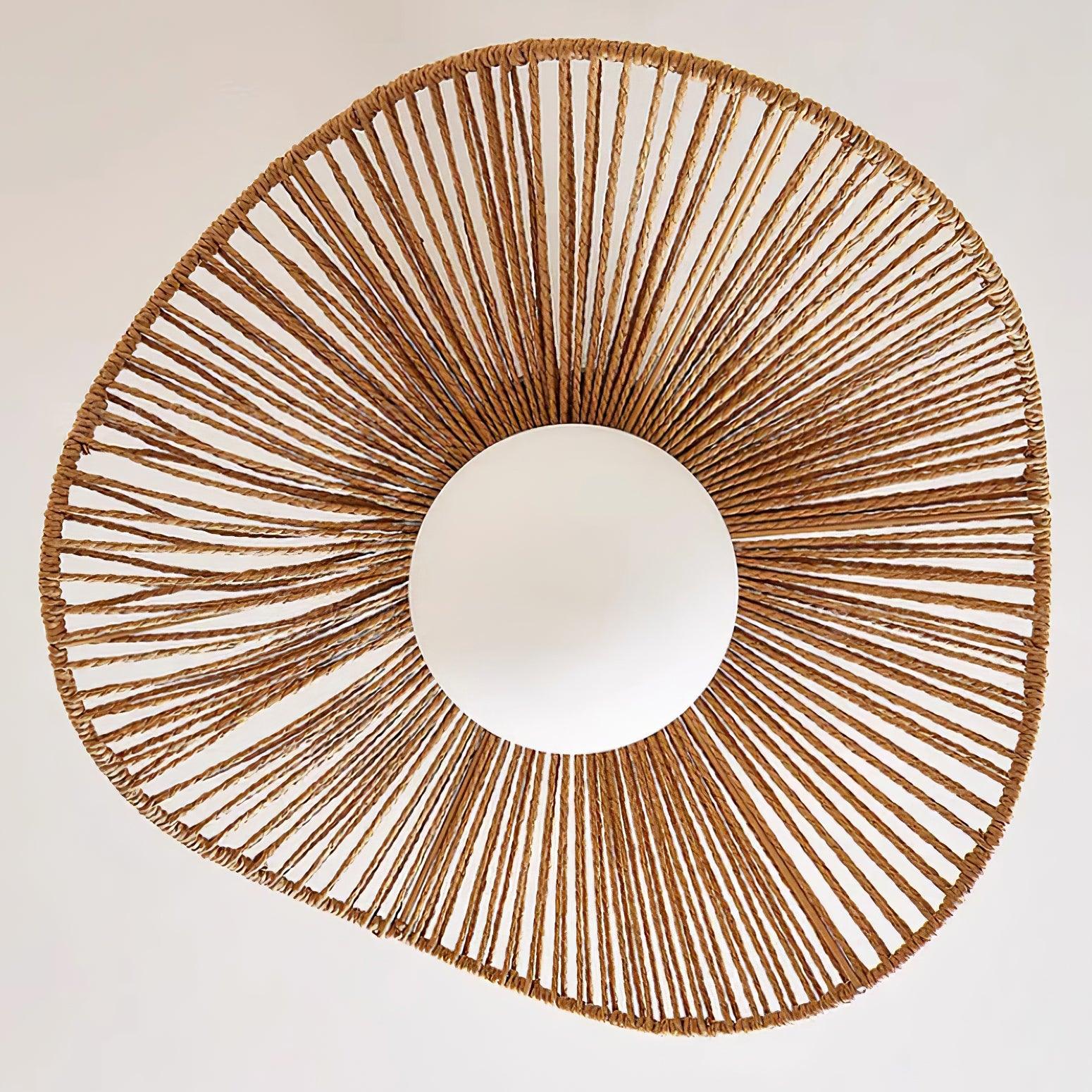 Fynora Woven Semi Flush Ceiling Light