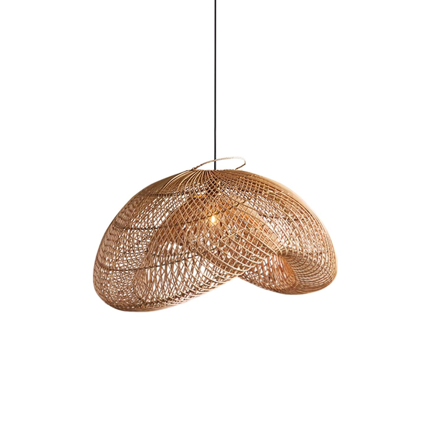 Averon Rattan Vintage Pendant Light-Neutral Decor