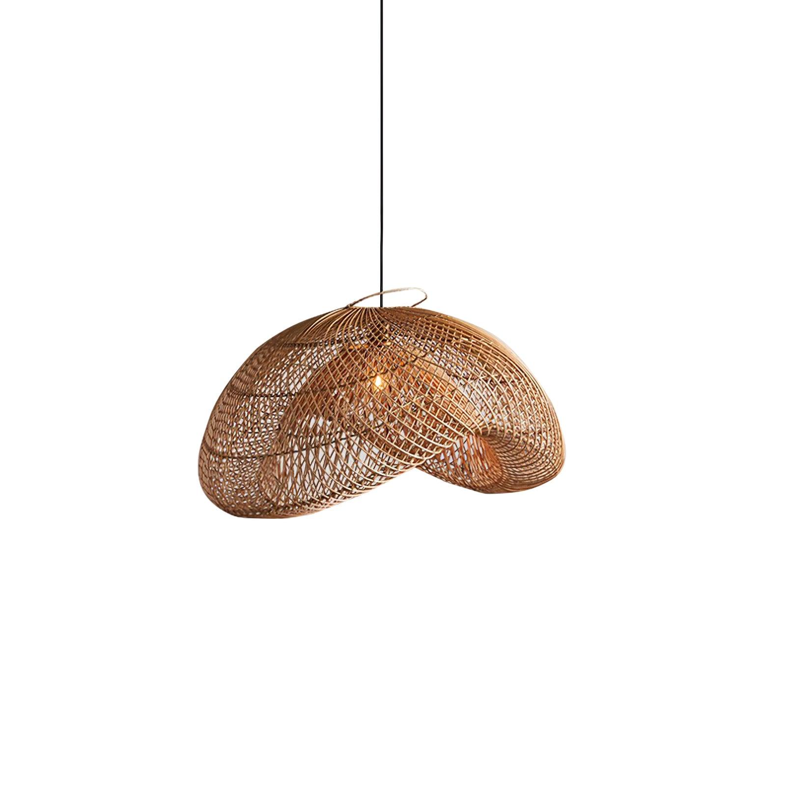 Averon Rattan Vintage Pendant Light-Neutral Decor
