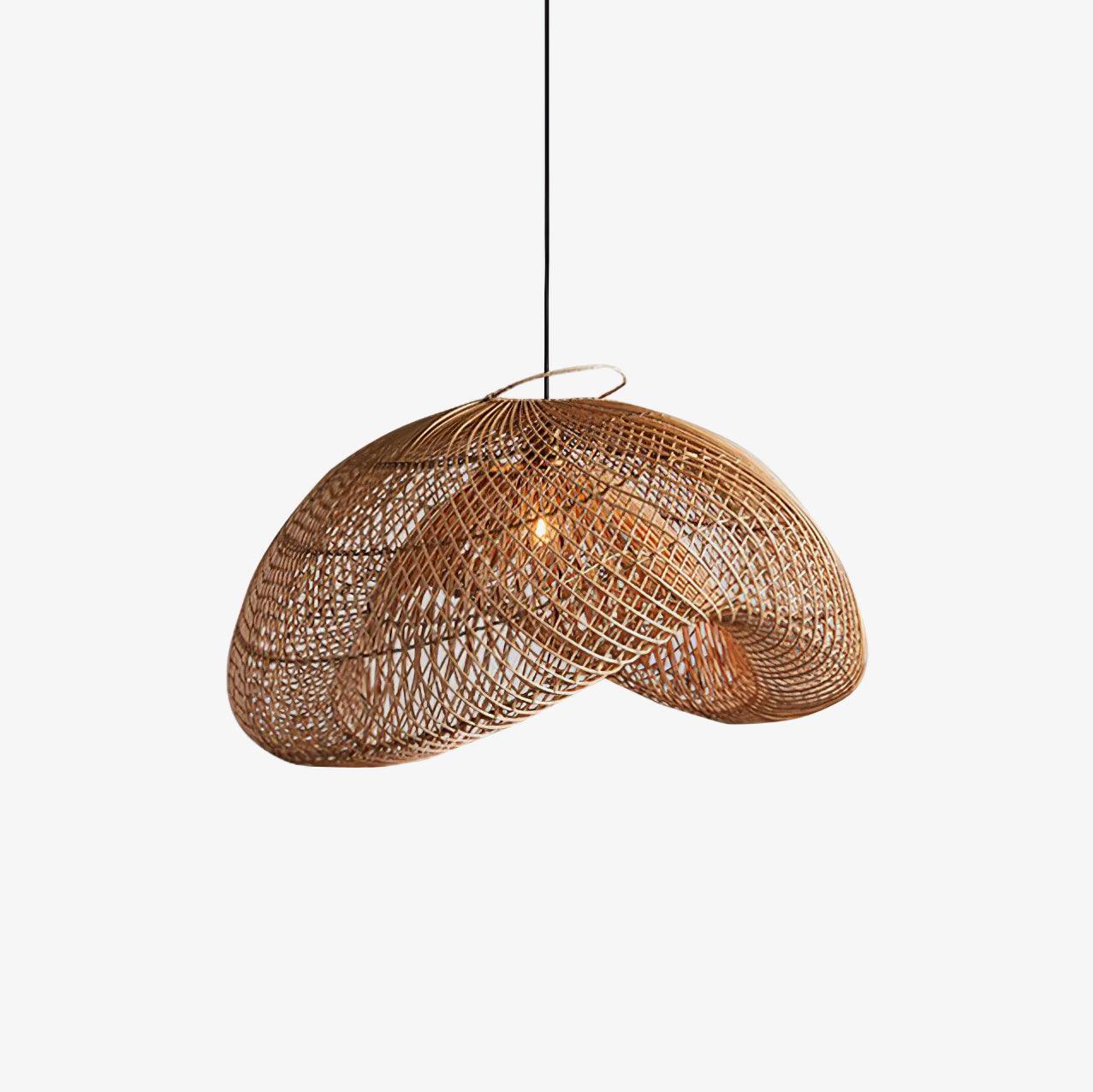 Averon Rattan Vintage Pendant Light-Neutral Decor