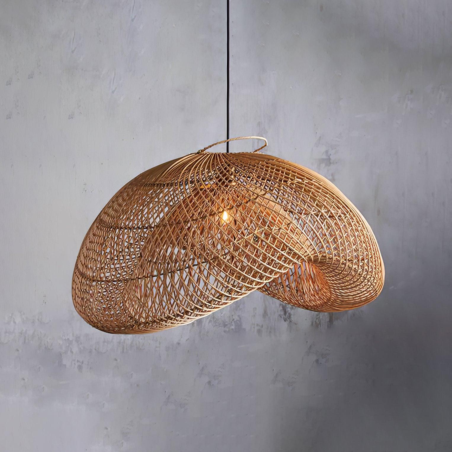 Averon Rattan Vintage Pendant Light-Neutral Decor