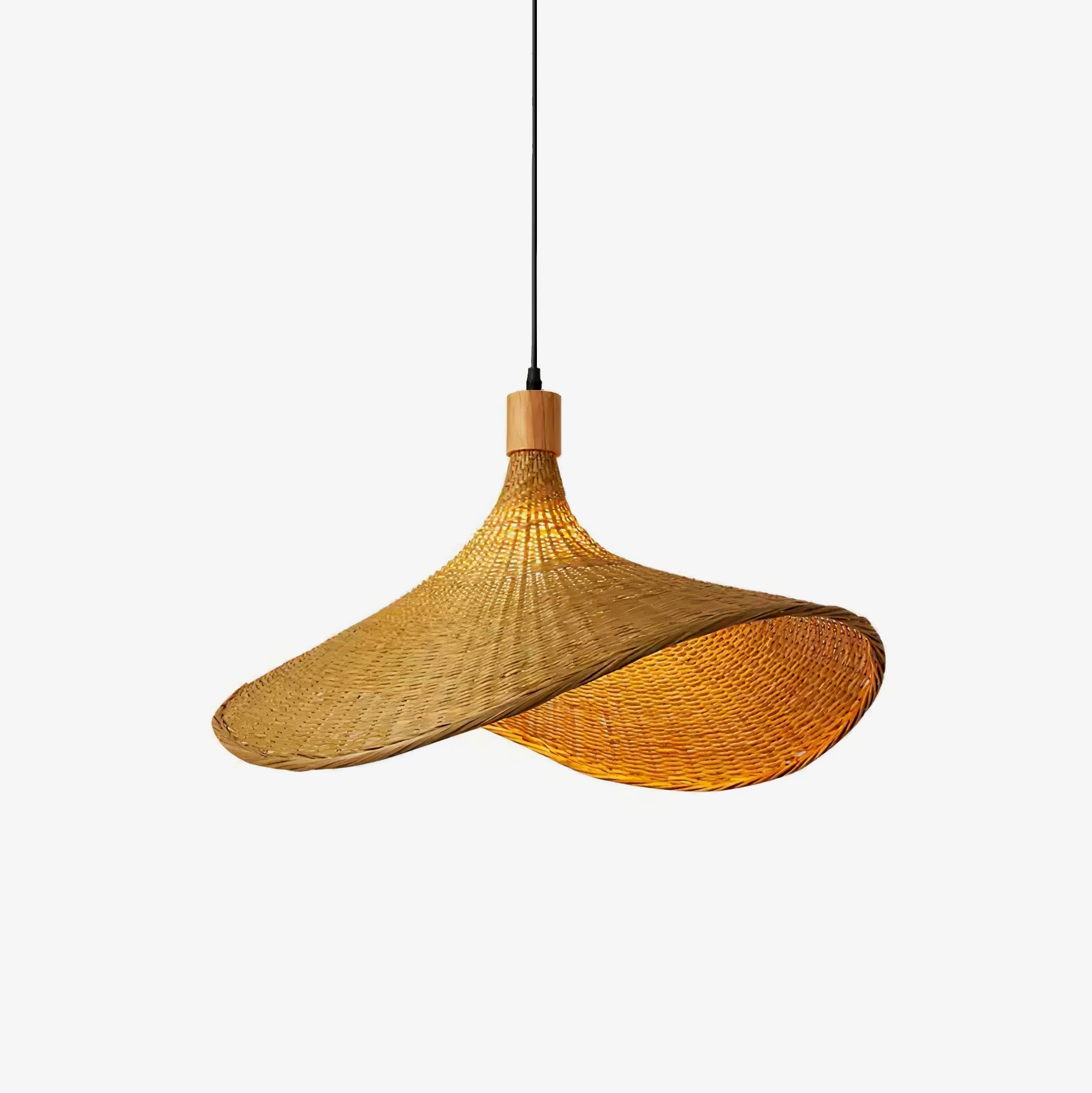 Marona Rattan Vintage Pendant Light-Neutral Decor