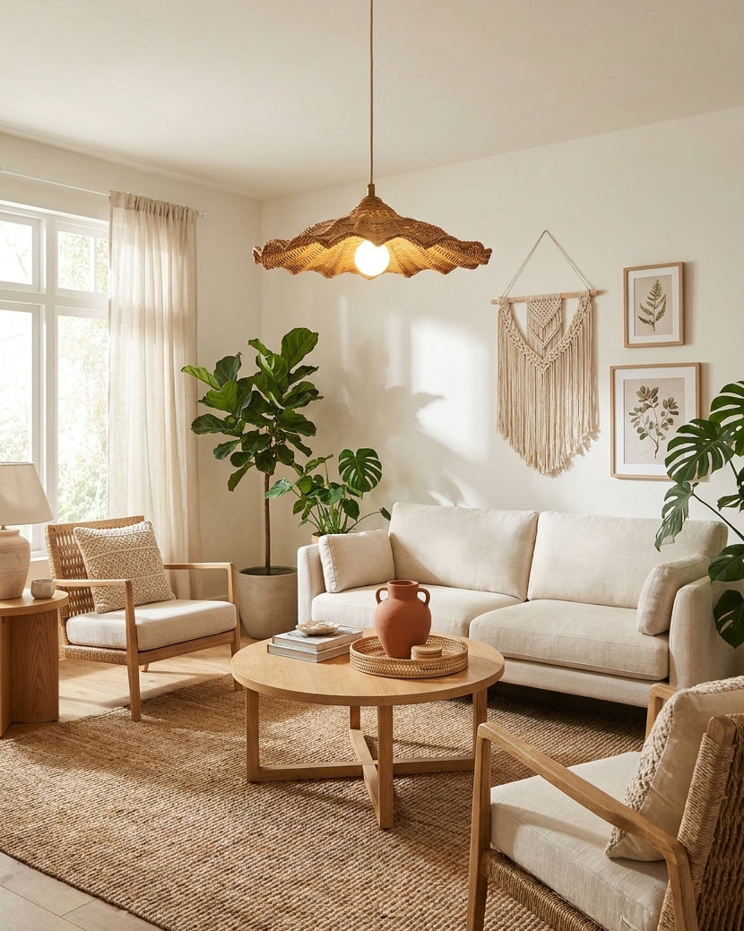 Paloma Rattan Pendant Light