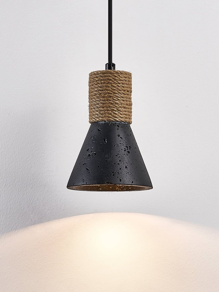 Ravena Rope Cone Pendant Lamp-Neutral Decor