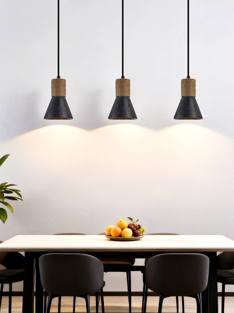 Ravena Rope Cone Pendant Lamp-Neutral Decor