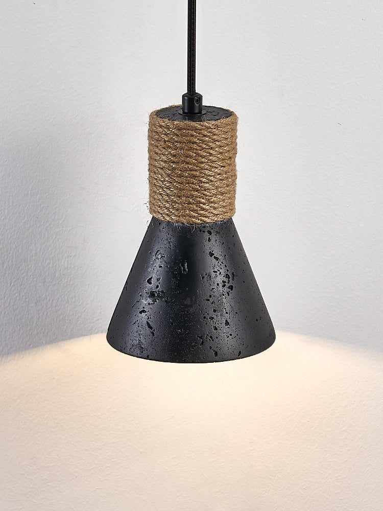 Ravena Rope Cone Pendant Lamp-Neutral Decor
