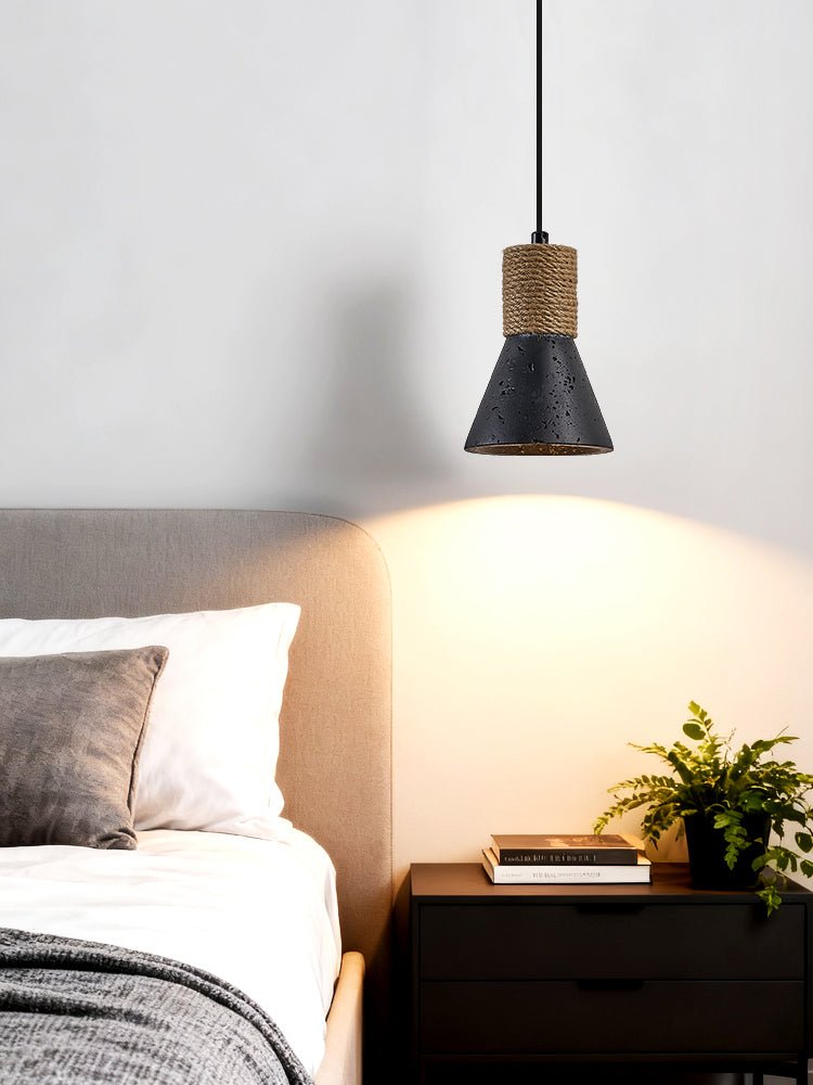 Ravena Rope Cone Pendant Lamp-Neutral Decor