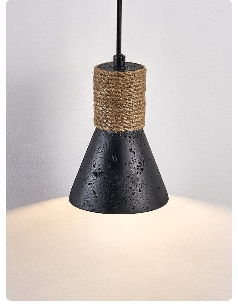 Ravena Rope Cone Pendant Lamp-Neutral Decor