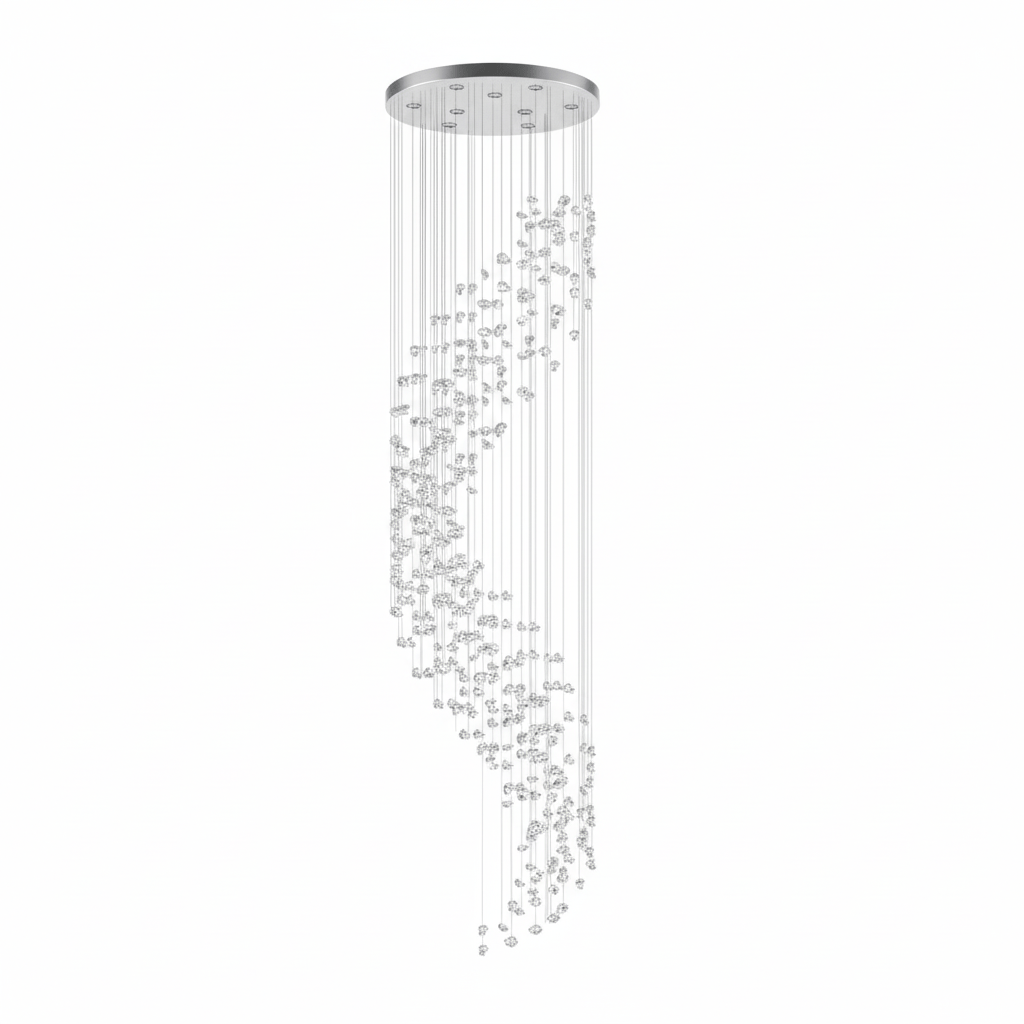 Raw Crystal Customize Chandelier-Neutral Decor