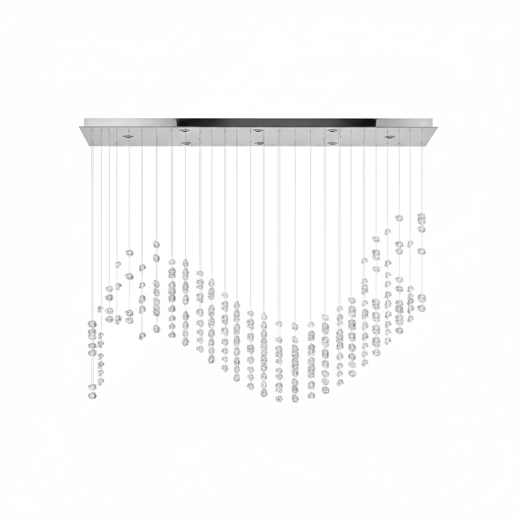Raw Crystal Customize Chandelier-Neutral Decor