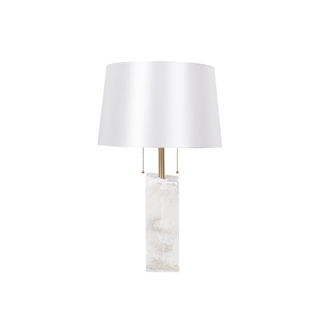 Gaveth Minimalist Alabaster Table Lamp-Neutral Decor