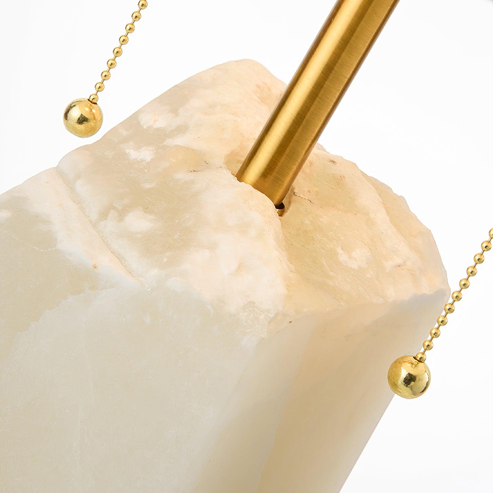 Gaveth Minimalist Alabaster Table Lamp-Neutral Decor