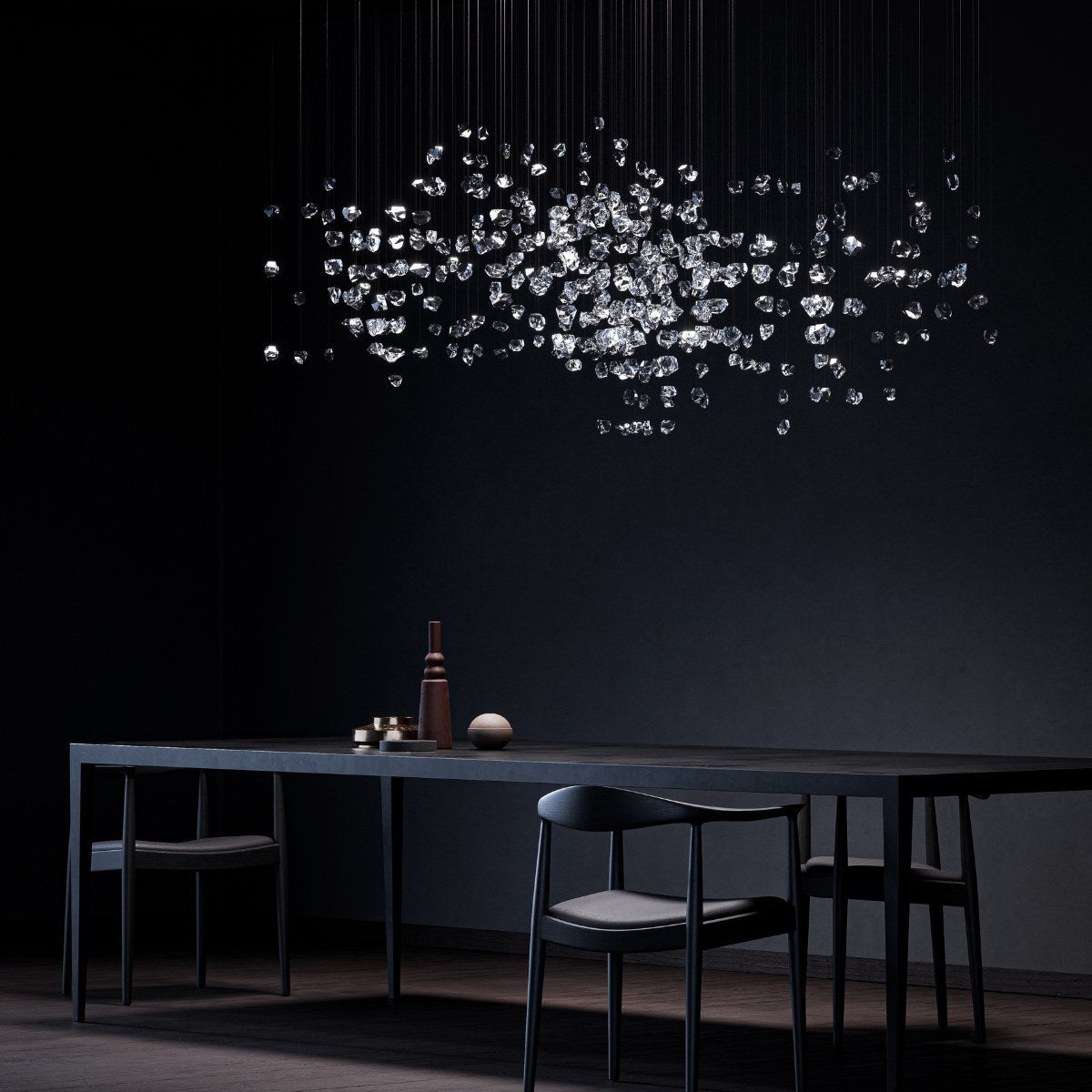 Raw Crystal Customize Chandelier-Neutral Decor