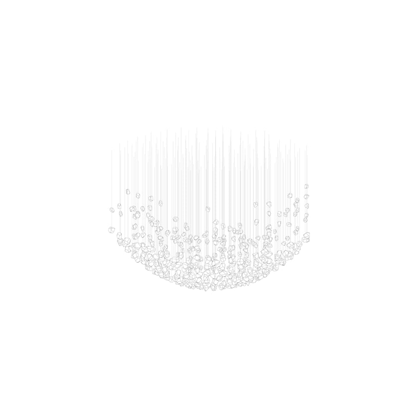 Raw Crystal Customize Chandelier-Neutral Decor