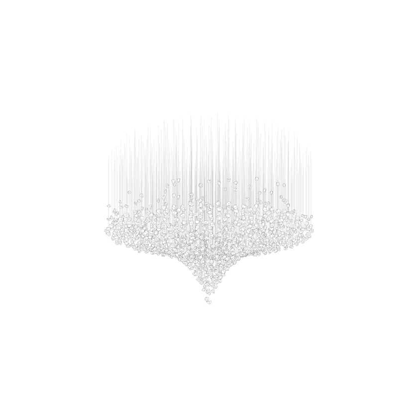 Raw Crystal Customize Chandelier-Neutral Decor