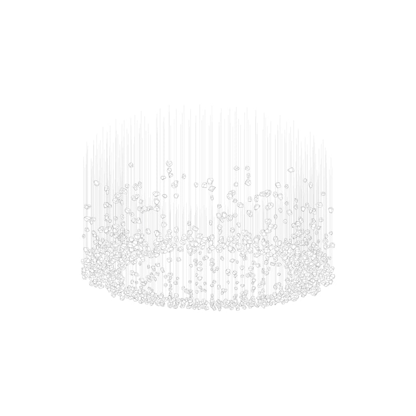 Raw Crystal Customize Chandelier-Neutral Decor