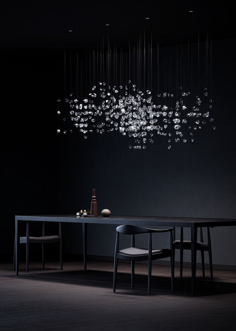 Raw Crystal Customize Chandelier-Neutral Decor