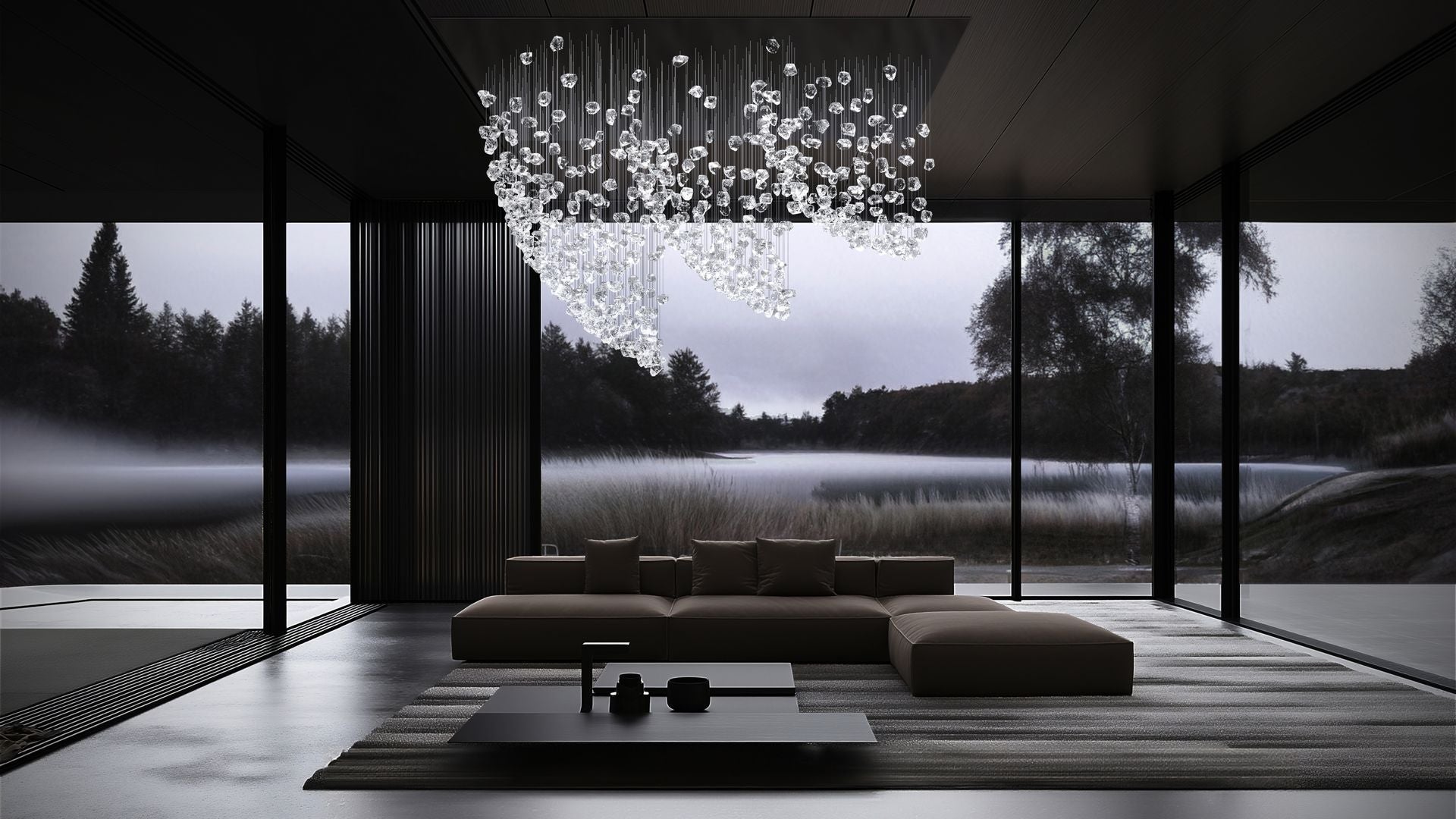 Raw Crystal Customize Chandelier-Neutral Decor
