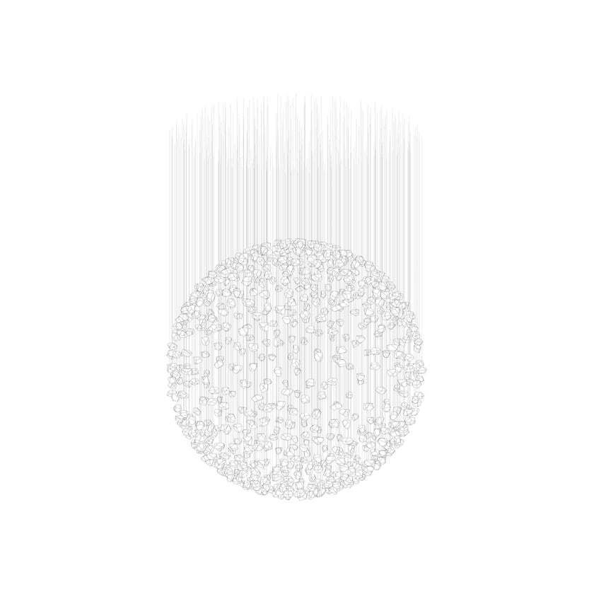Raw Crystal Customize Chandelier-Neutral Decor