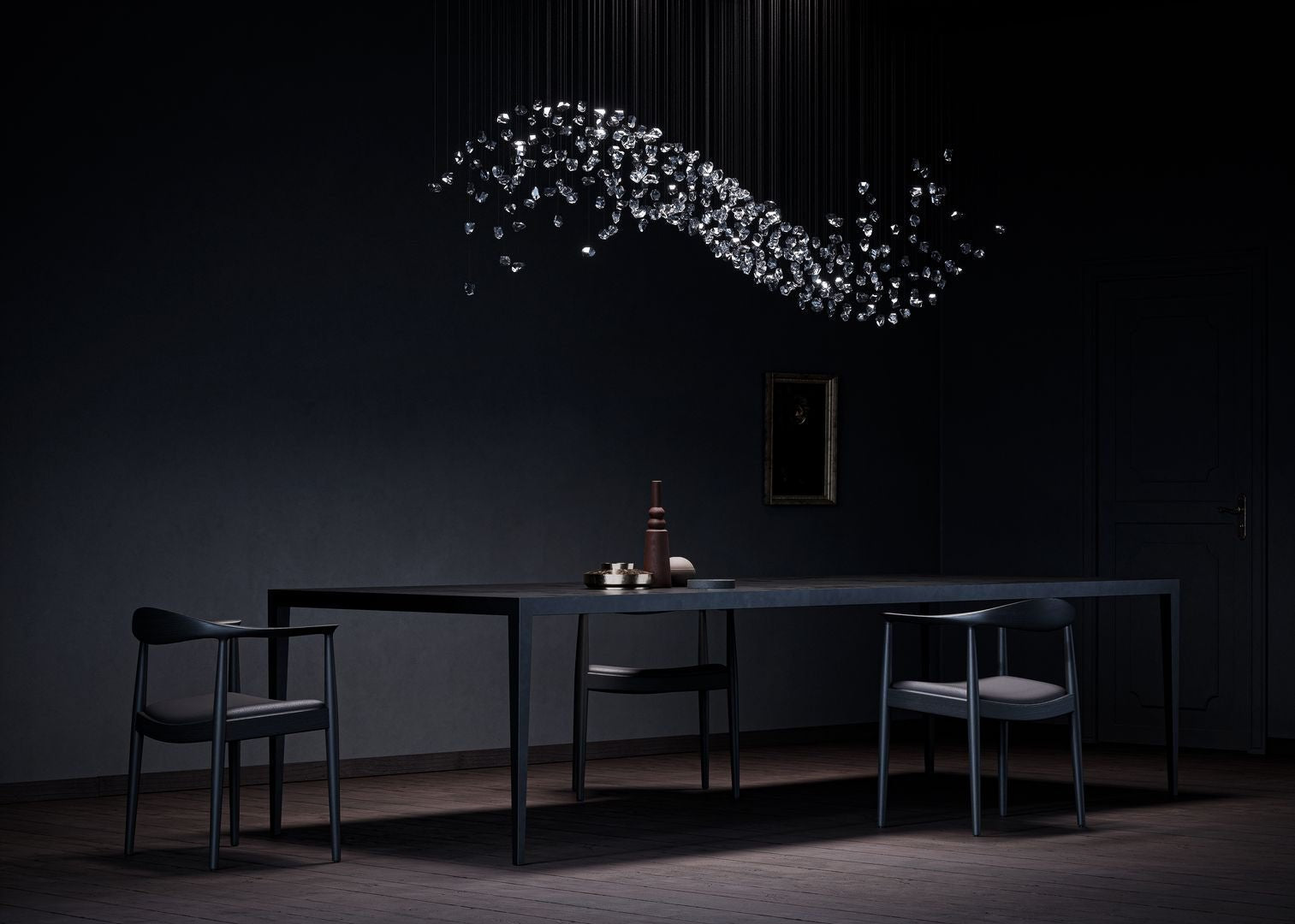 Raw Crystal Customize Chandelier-Neutral Decor