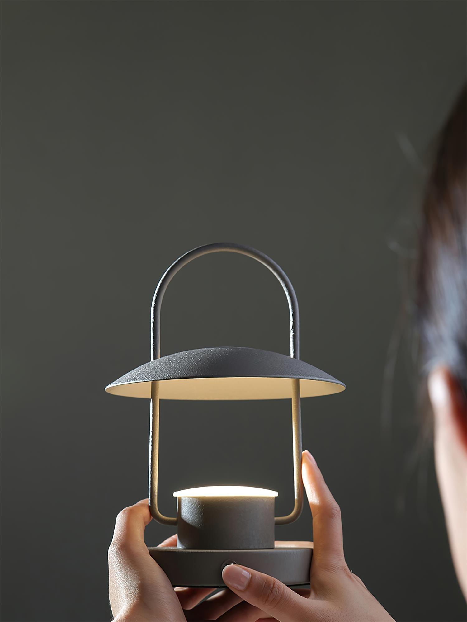 Solaran Gray Contemporary Table Lamp-Neutral Decor