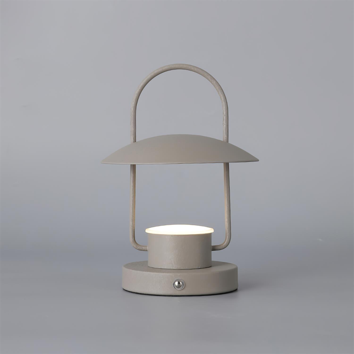 Solaran Gray Contemporary Table Lamp-Neutral Decor
