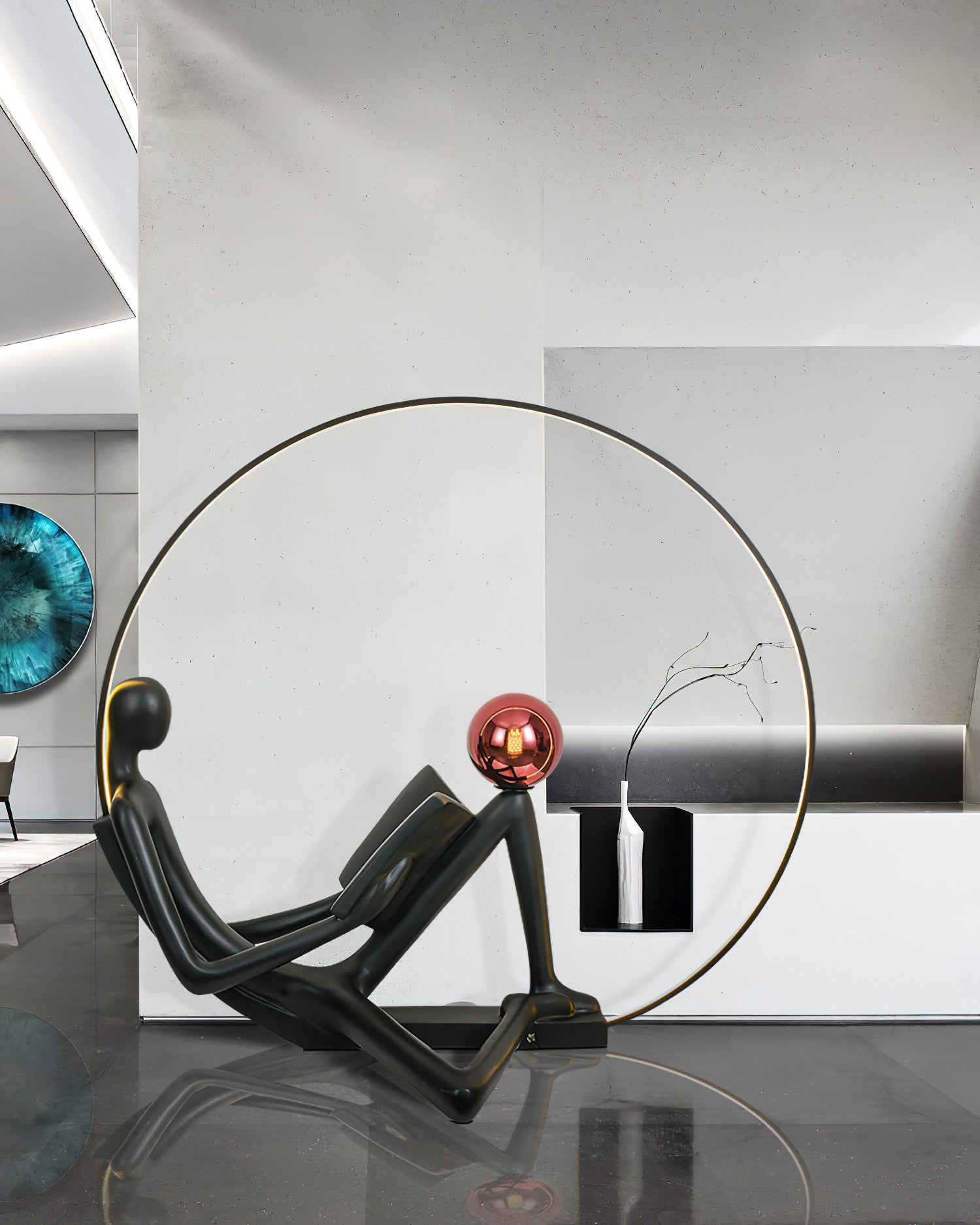 Luminare Circadian Reader Floor Lamp-Neutral Decor