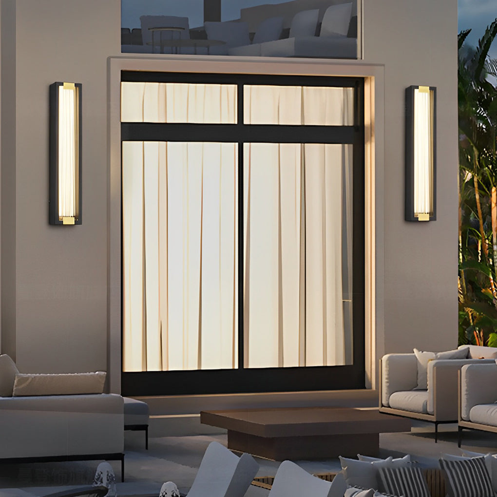 Juie Rectangular LED Modern Outdoor Porch Lights