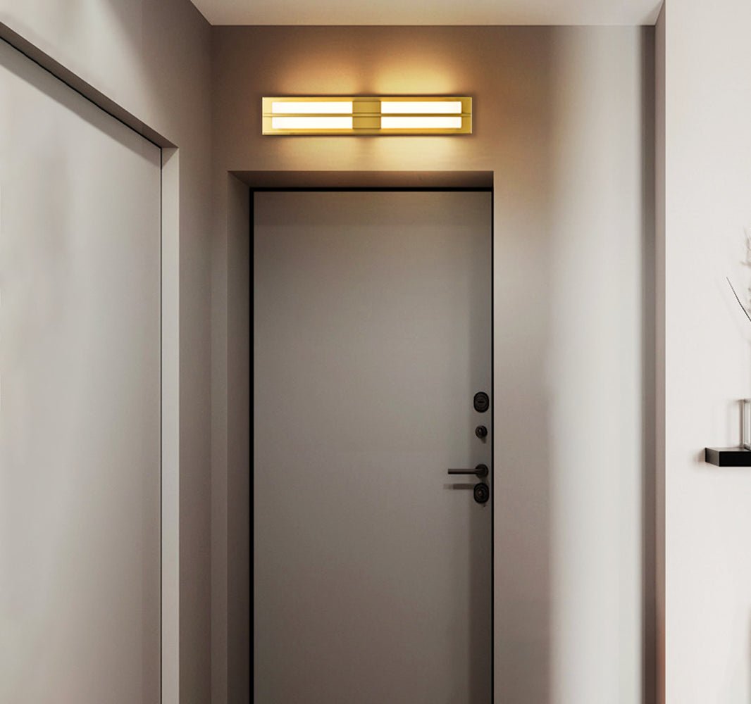 Yoren Alabaster Brass Wall Light-Neutral Decor