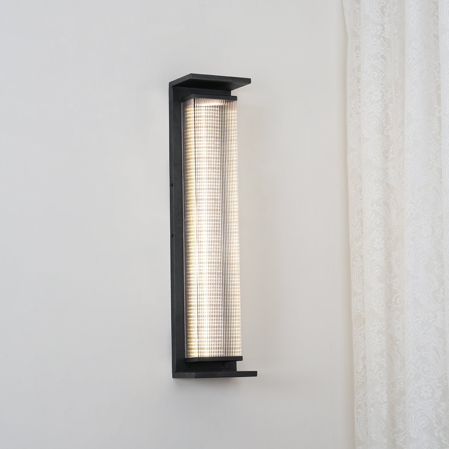 Erivan Rectangular Box Outdoor Wall Lamp-Neutral Decor