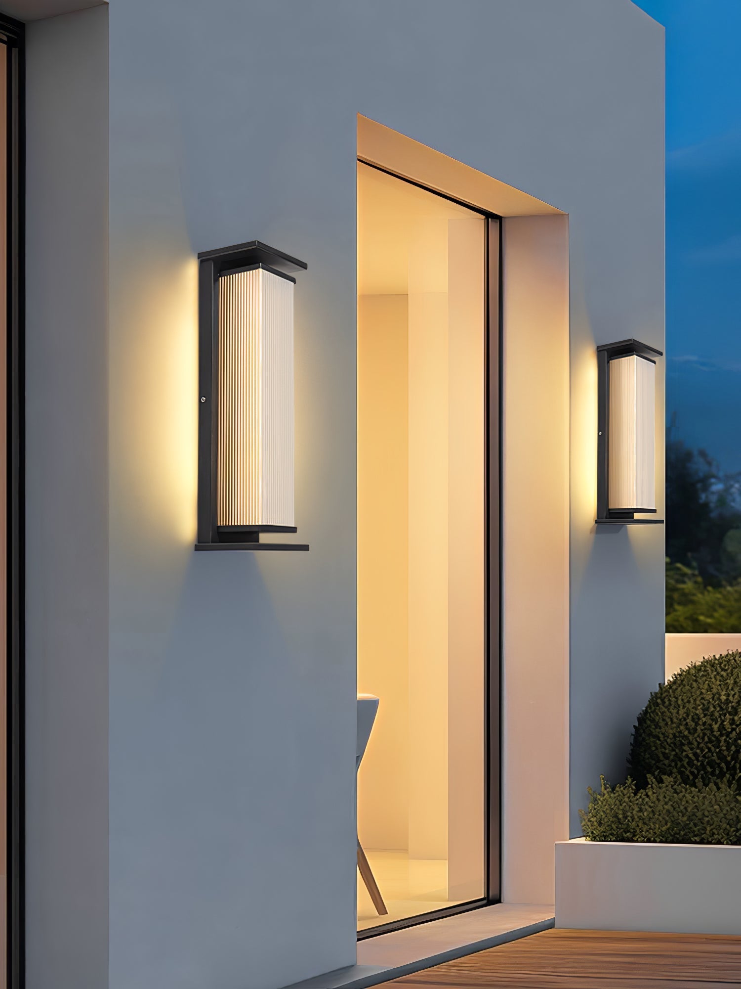 Erivan Rectangular Box Outdoor Wall Lamp-Neutral Decor