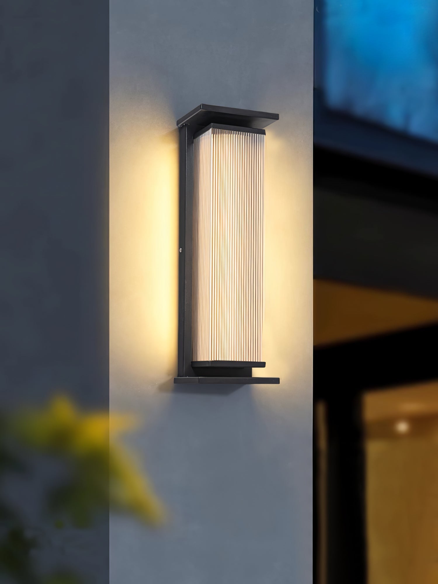 Erivan Rectangular Box Outdoor Wall Lamp-Neutral Decor