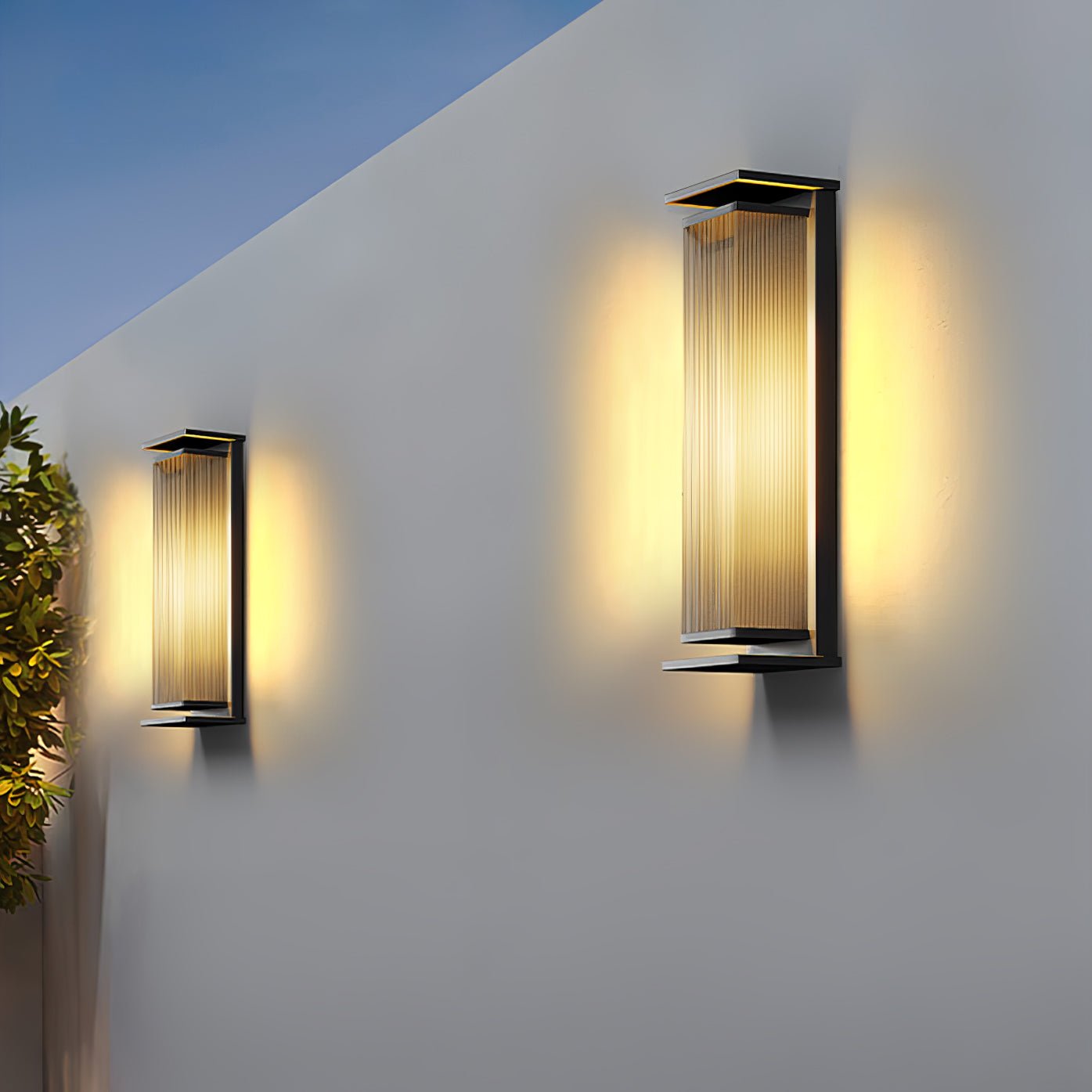 Erivan Rectangular Box Outdoor Wall Lamp-Neutral Decor