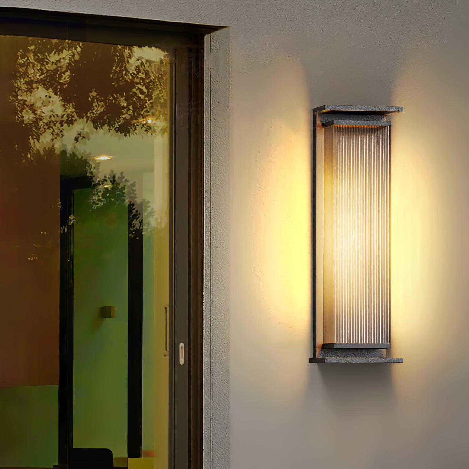 Erivan Rectangular Box Outdoor Wall Lamp-Neutral Decor